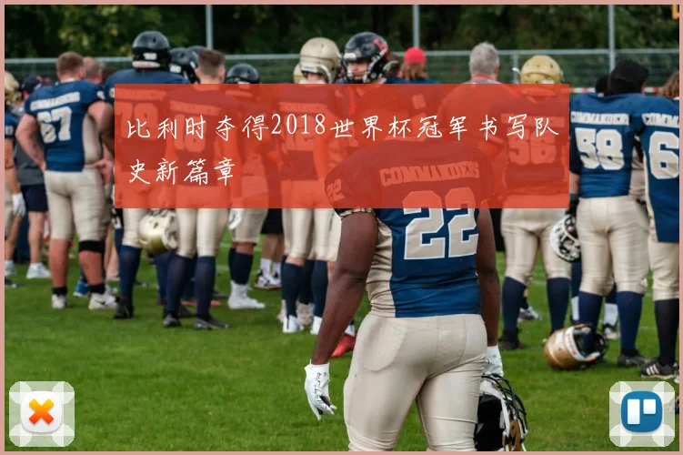 比利时夺得2018世界杯冠军书写队史新篇章